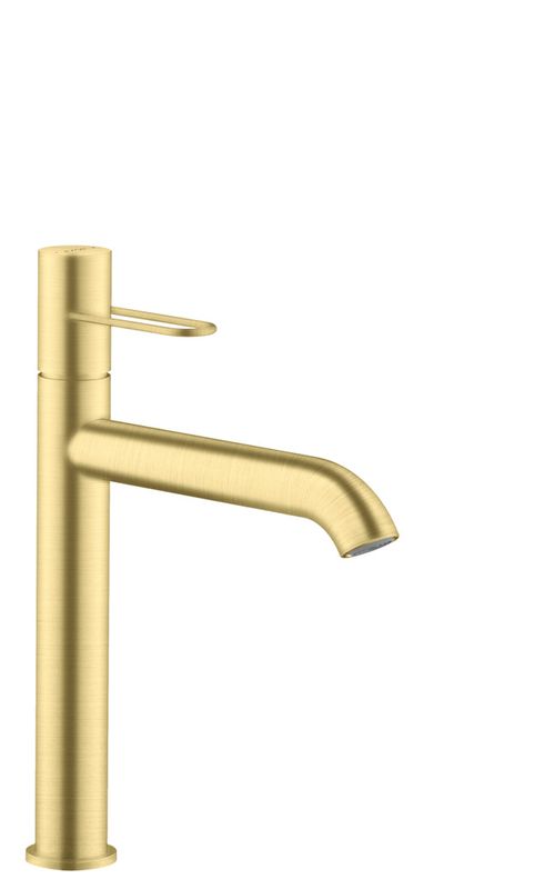 AXOR-HG-AXOR-Uno-Einhebel-Waschtischmischer-190-mit-Buegelgriff-fuer-Waschschuesseln-und-Ablaufgarnitur-Brushed-Brass-38032950 gallery number 1